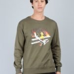 Vakum Round Neck Olive Green SWEAT SHIRT