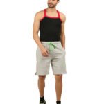 Vakum Men Plain Grey Solid Shorts