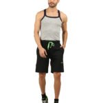 Vakum Men Plain Black Solid Shorts
