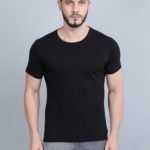 Vakum Round Neck Black T Shirt