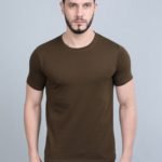 Vakum Round Neck Brown T Shirt