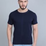 Vakum Round Neck Navy Blue T Shirt