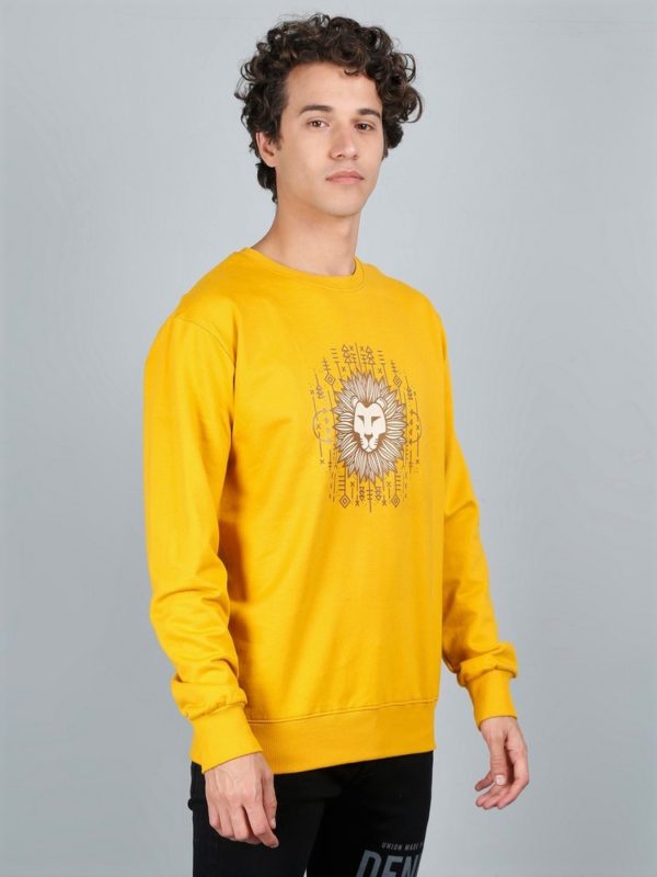 Vakum Round Neck Mustard SWEAT SHIRT