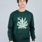 Vakum Round Neck Bottle Green SWEAT SHIRT